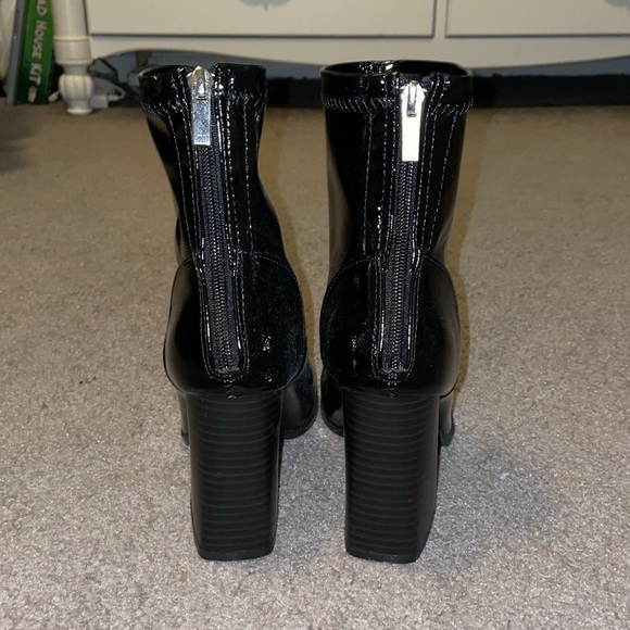 Qupid Faux Leather Heeled Boots size 6 - Picture 6 of 14